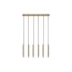 Rabalux Visilica Ramira G9 6x MAX 5W zlatna (72363) - RAS003214A00000