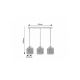Rabalux Visilica Samilo E27 3x MAX 40W crna (72219) - RAS002760A00000