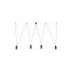 Rabalux Visilica Senobia GU10 4X MAX 5W crna (73038) - RAS002544A00000