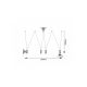 Rabalux Visilica Senobia GU10 4X MAX 5W crna (73038) - RAS002544A00000