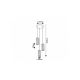 Rabalux Visilica Veness E27 3x MAX 40W mat crno (72255) - RAS002525A00000