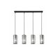 Rabalux Visilica Veness E27 4x MAX 40W mat crno (72256) - RAS002561A00000