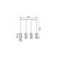 Rabalux Visilica Veness E27 4x MAX 40W mat crno (72256) - RAS002561A00000