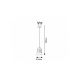 Rabalux Visilica Zenaida E27 1x MAX 60W mat crno (3543) - 3543