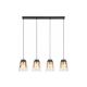 Rabalux Visilica Zenaida E27 4x MAX 60W mat crno (3544) - 3544