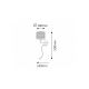 Rabalux Zidna lampa Anastasia E27 1x MAX 60 + LED 1W hrom (2629) - 2629