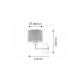 Rabalux Zidna lampa Anastasia E27 1x MAX 60W hrom (2628) - 2628