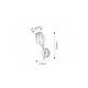 Rabalux Zidna lampa Danila E27 1x MAX 60W hrom (2968) - 2968-1