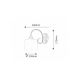 Rabalux Zidna lampa Edith E27 1x MAX 60W antik mesing (7274) - 7274