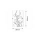 Rabalux Zidna lampa Elina E27 1x MAX 60W bela (3691) - 3691