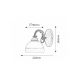 Rabalux Zidna lampa Flossi E27 1x MAX 40W bronzana (8811) - 8811