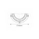 Rabalux Zidna lampa Laretta E27 1x MAX 60W belo staklo - alabaster (3712) - 3712