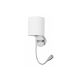 Rabalux Zidna lampa Larkin E27 1x MAX 40 + LED 3W hrom (6529) - 6529