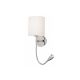 Rabalux Zidna lampa Larkin E27 1x MAX 40 + LED 3W hrom (6529) - 6529
