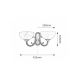 Rabalux Zidna lampa Marlene E14 2x MAX 40W bronzana (8542) - 8542