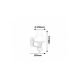 Rabalux Zidna lampa Petronel E27 1x MAX 60W mat crno (7077) - 7077