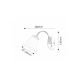 Rabalux Zidna lampa Rafaella E14 1x MAX 40W zlatna (7231) - 7231
