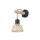Rabalux Zidna lampa Rattan E27 1x MAX 15W crna (71025) - 71025