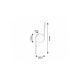 Rabalux Zidna lampa Sabira LED 8W crna (71122) - 71122