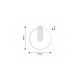 Rabalux Zidna lampa Tumnus LED 14W srebrna strugani aluminijum (71010) - 71010-1