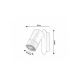 Rabalux Zidna lampa Zircon GU10 1X MAX 5W mat crno (5069) - 5069