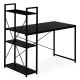 MODERNHOME Radni sto 120x60 cm sa policama black - EP2828277