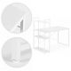 MODERNHOME Radni sto 120x60 cm sa policama white - EP2828268