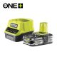 RYOBI Set, baterija 18V 2,5Ah + punjač ONE+ 18V RC18120-125 - RC18120-125