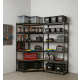 ePRO metalna montažna polica SET 1 kom ugaona 180x90x40 + 2 kom premium 180x90x40, metal-drvo - EP3065259