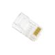 EXESHOP Konektor RJ45 sa pozlaćenim pinovima (3 zuba) UTP cat.6 - 100 kom. - RJ45-011