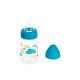 ELFI Baby Exclusive poklon set- plastična flašica sa silikonskom cuclom, 250 ml - RK99-plava
