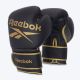 REEBOK Retail Boxing Gloves - 10oz - Gold/Black - RSCB-12010GB-10