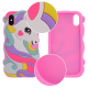 Maska za iPhone X/ XS Unicorn Color Rubber - 036093-1