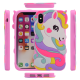 Maska za iPhone X/ XS Unicorn Color Rubber - 036093-1