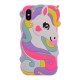 Maska za iPhone X/ XS Unicorn Color Rubber - 036093-1