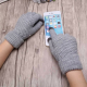 Rukavice za touch screen BRAIDED sive - 607018