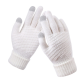 Rukavice za touch screen BRAIDED bele - 607016