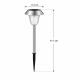 Solarna baštenska LED lampa 41,5 cm – Ubodna spoljašnja rasveta - EP3176328