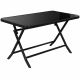 Baštenski sto sa crnim staklom 130x75cm rasklopivi - EP3170393
