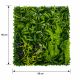 PVC veštačka živa ograda 50 × 50 cm – Dekorativni zeleni panel - EP3170405