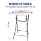 Okrugli barski sto 80cm prenosivi - EP3170435