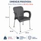 Stolica Paris PVC sa metalnim nogarima - EP3170450