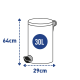 OPERA Kanta 30l black + Kese za smeće 50kom - 206142