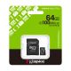Memorijska kartica Kingston SelectPlus 64GB gen 3 150MB/s SDCS3 + adapter - EP2900643