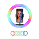 Selfie LED Ring light color sa stalkom 26cm - 052990
