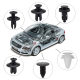 Set kopci i zabica za auto, plastika, crni - 209755