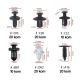 Set kopci i zabica za auto, plastika, crni - 209755