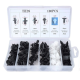 Set kopci i zabica za auto, plastika, crni - 209755