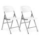 MODERNHOME Set od 2 sklopivih stolica white - HT002