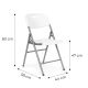 MODERNHOME Set od 2 sklopivih stolica white - HT002